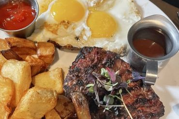 Steak and Eggs in Hootch and Banter in Frederick, Maryland