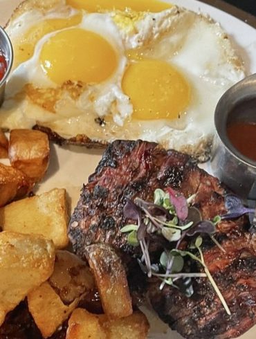 Steak and Eggs in Hootch and Banter in Frederick, Maryland