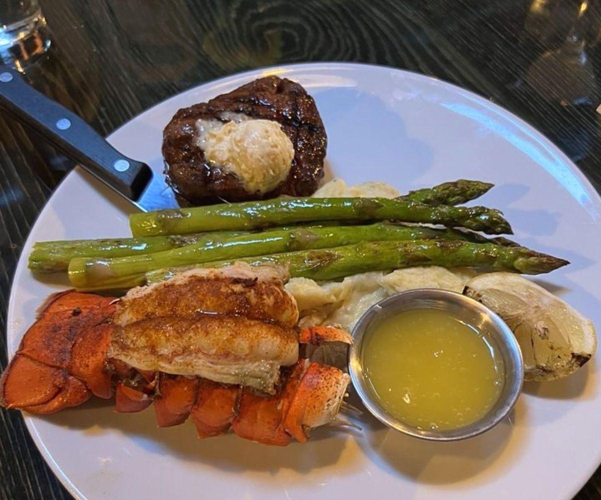 filet with lobster at blvd grille in henderson, nevada