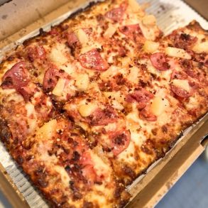 Hawaiian Pizza at Johnny Z's in St. Clair Shores, MI