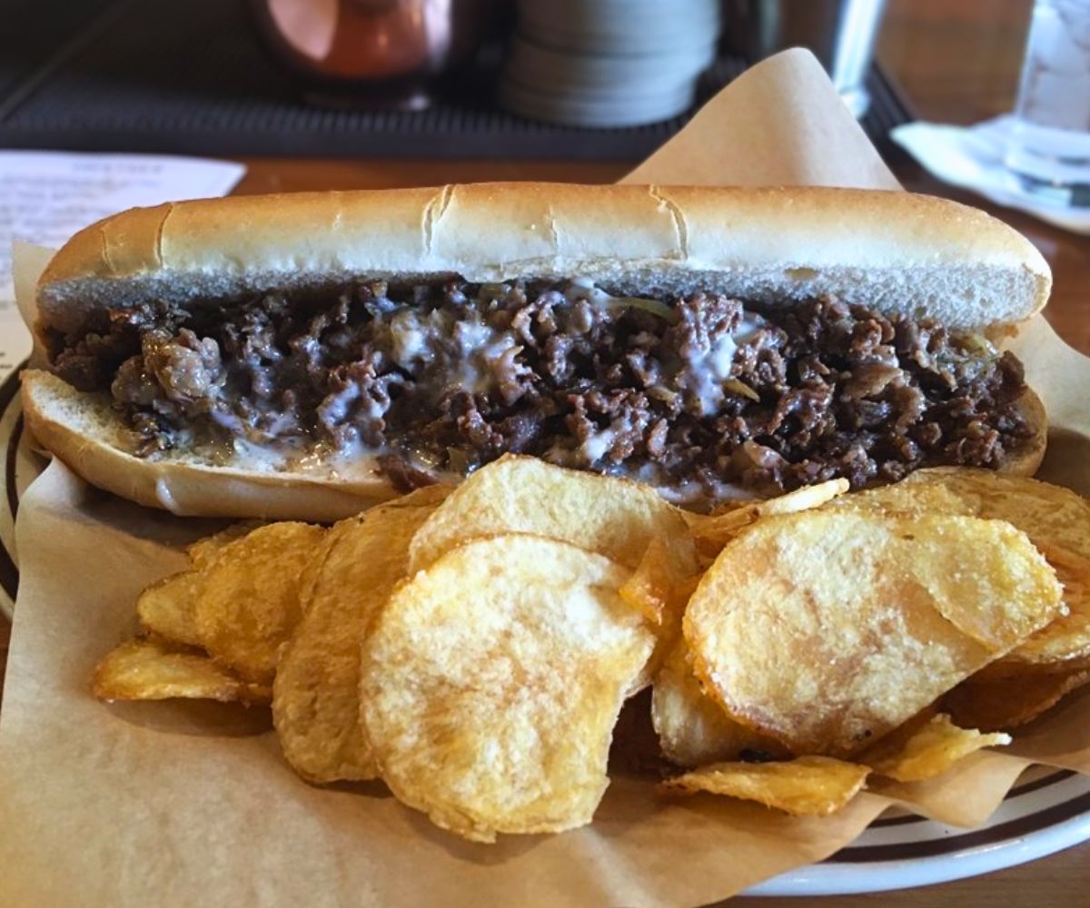 Philly cheesesteak at Brood & Barley in North Little Rock, Arkansas