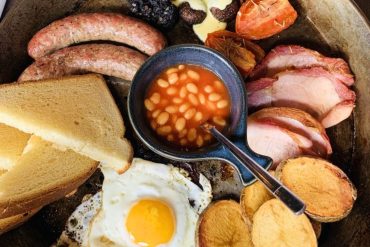 Full English Breakfast at The Poppy and Parliament in Huntsville, AL
