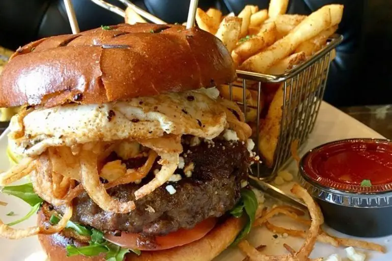 Bacon Jam Burger at The Griffon Gastropub in Niagara Falls, New York