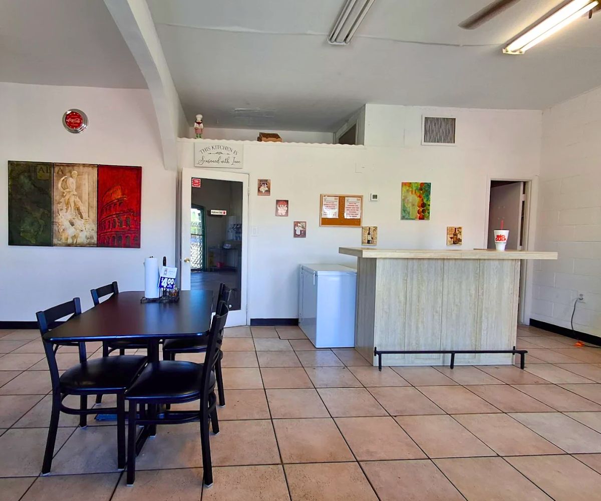interior of the Angry Italian in Yuma, Arizona
