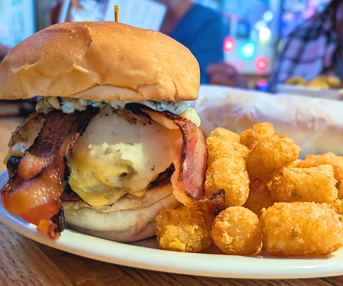 bacon cheeseburger at Tremont Tavern in Chattanooga, TN