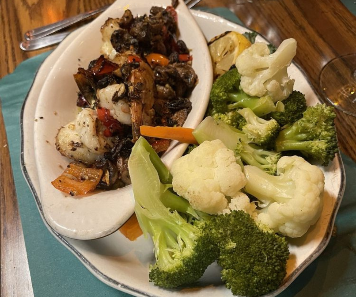 Big shrimp scampi platter