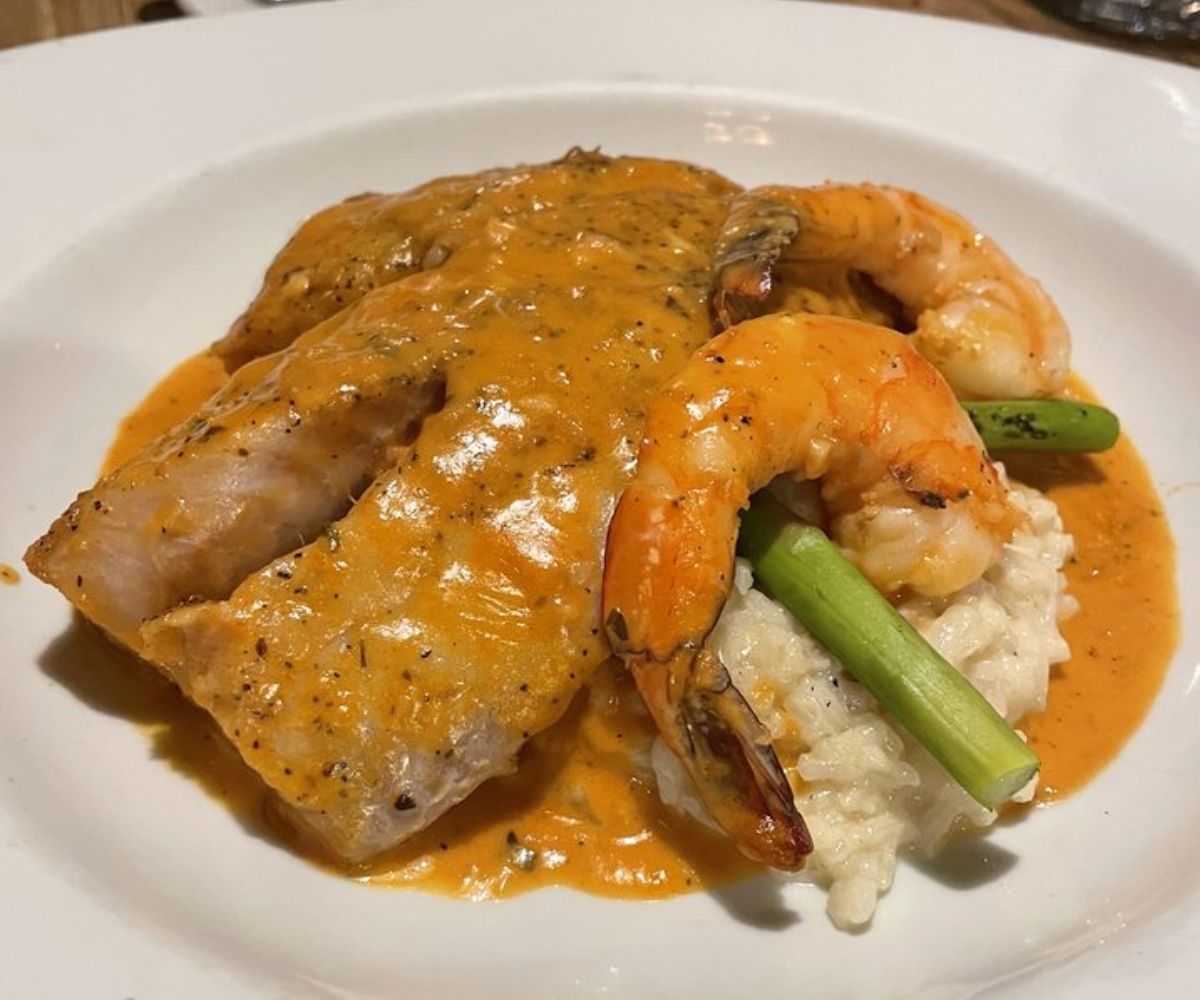 pan-seared snapper at J&J seafood bar and grill in delray beach, fl