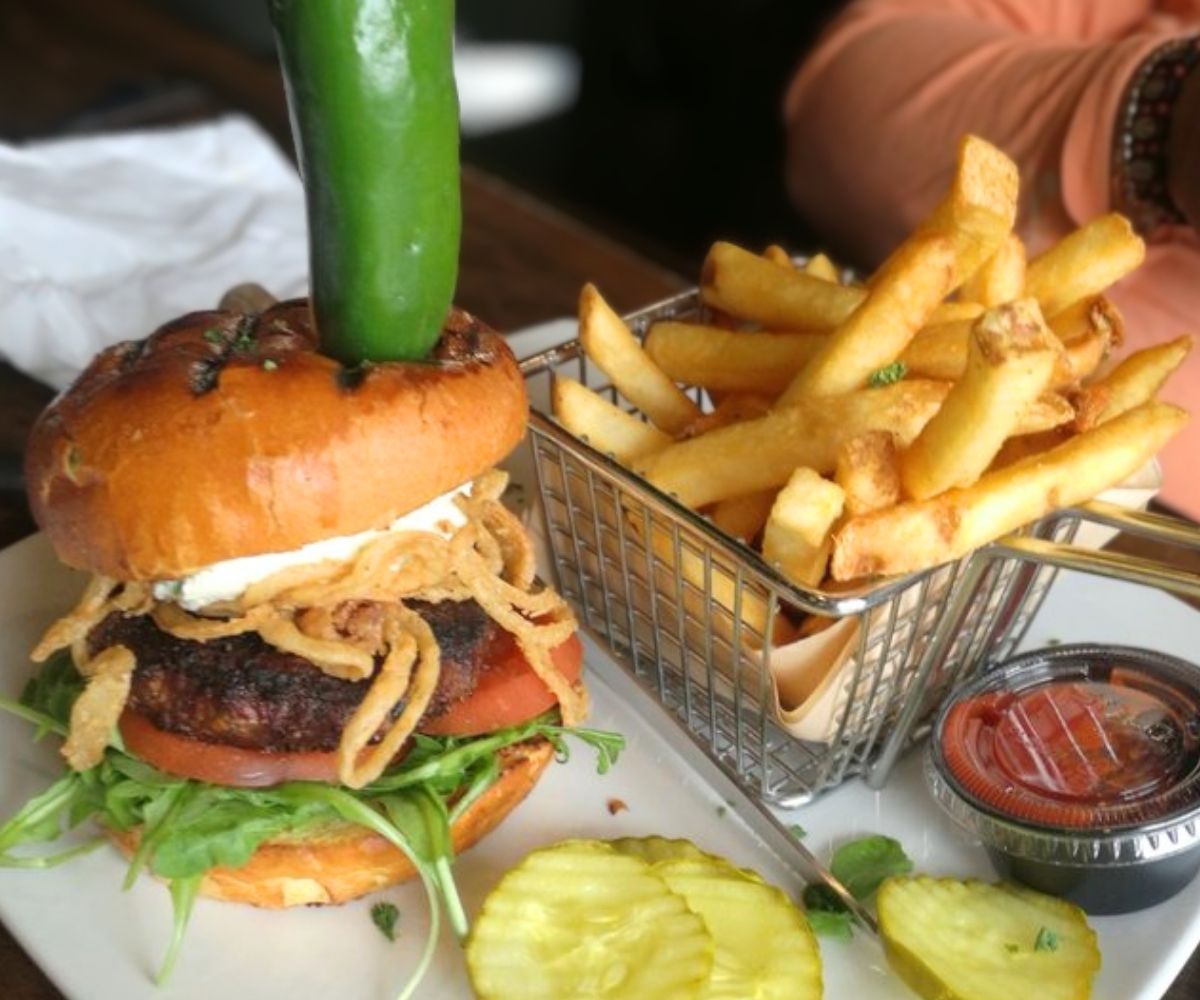 Jalapeno Cream Cheese burger at The Griffon Gastropub in Niagara Falls, NY
