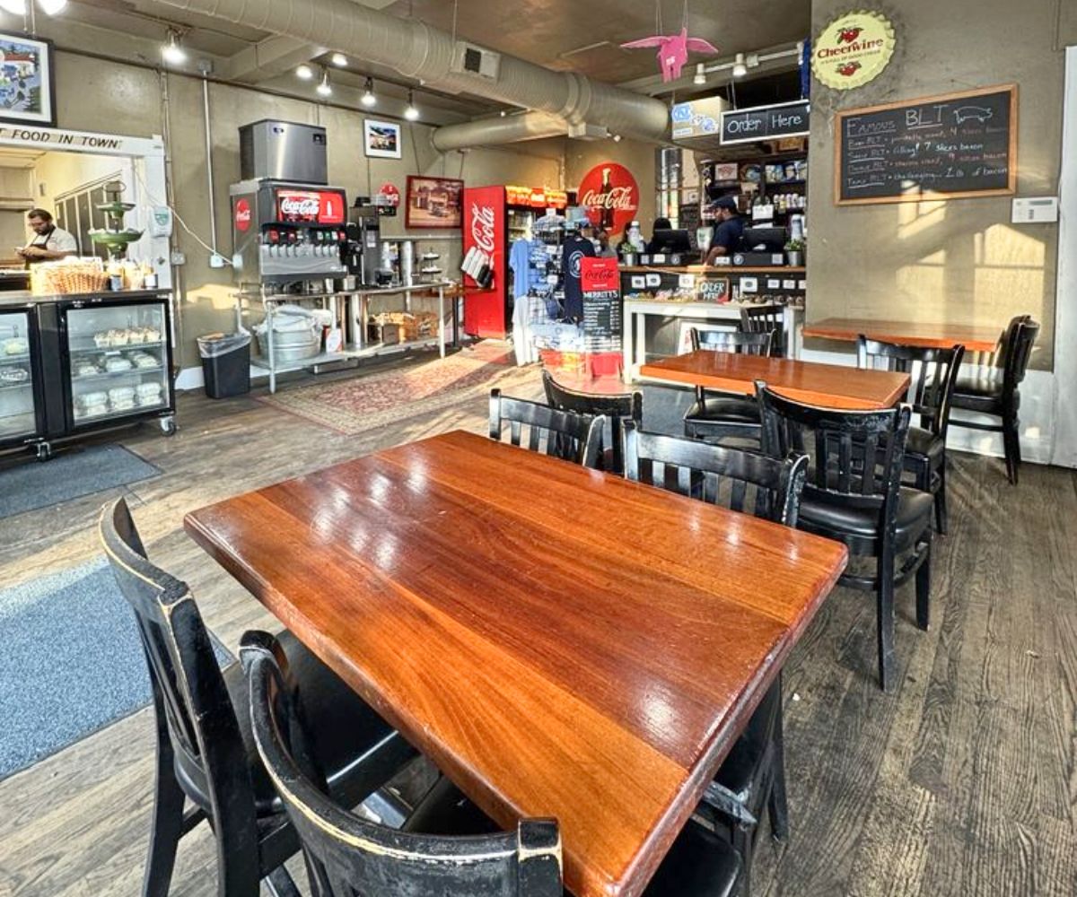 dining area at Merritt's in Chapel Hill, NC