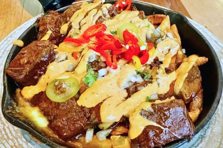 Short Rib Birria Poutine at The Shelby in Allentown, Pennsylvania