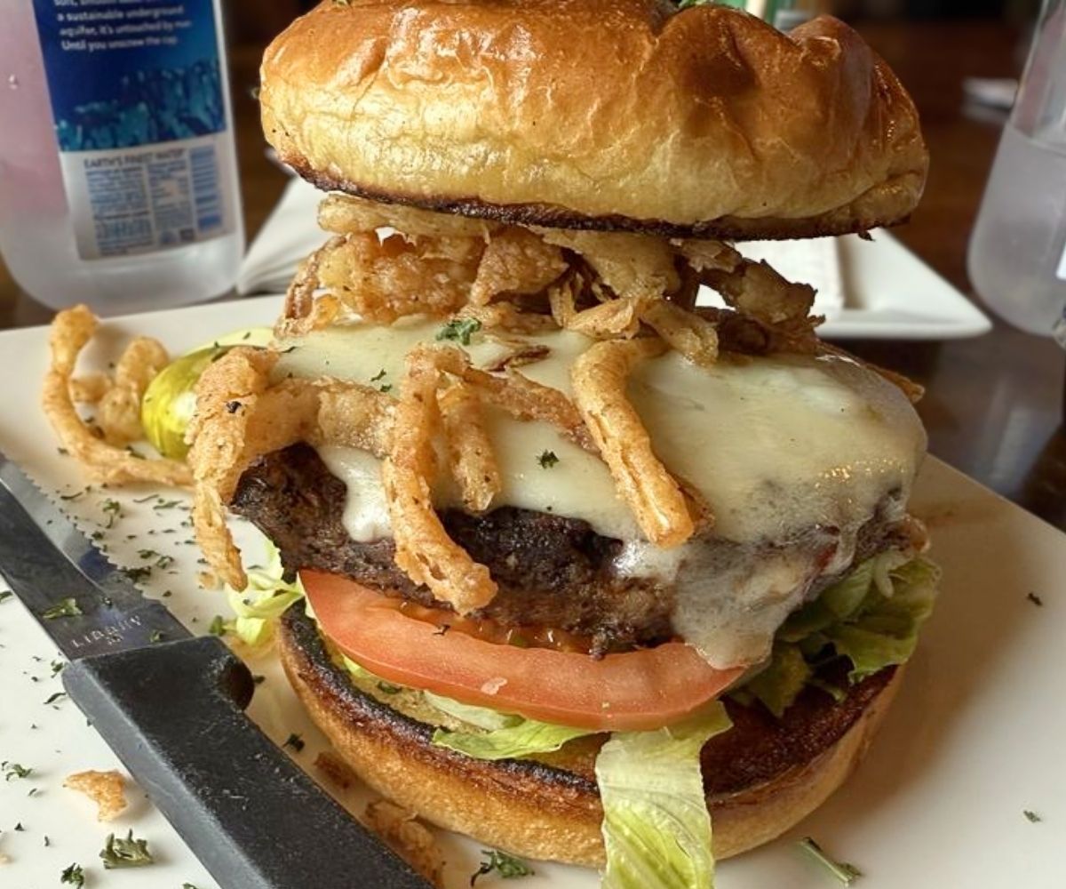 Black Bean Burger at The Griffon Gastropub in Niagara Falls, NY