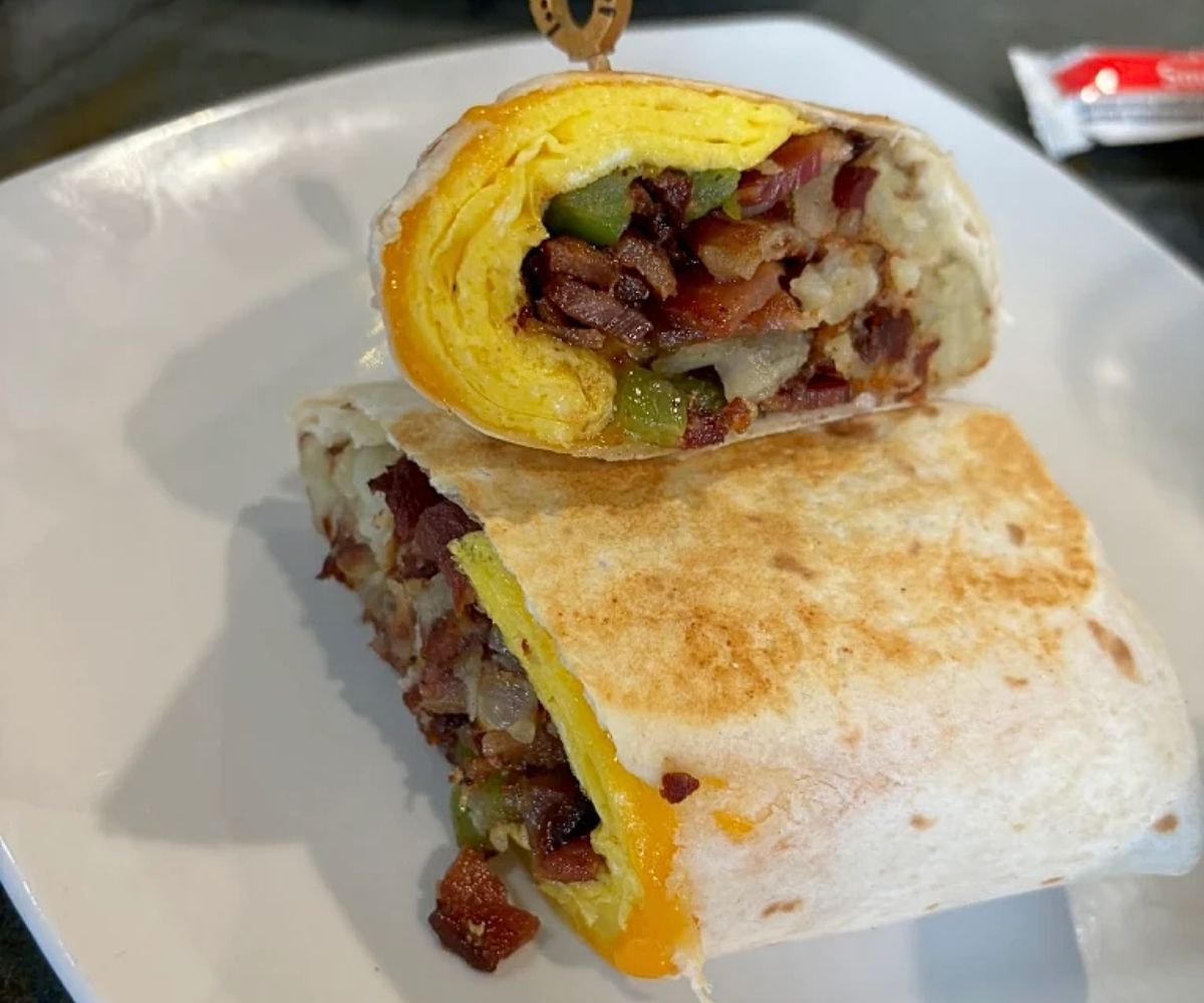 Breakfast Burrito at Lucky Brunch in Sterling Heights, MI