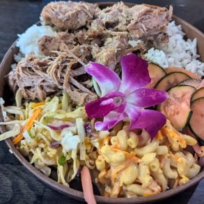 Kalua Pork Island Plate at Cranky Sam in Missoula, Montana