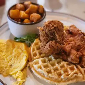 chicken and waffles at The Bird in Norfolk, VA