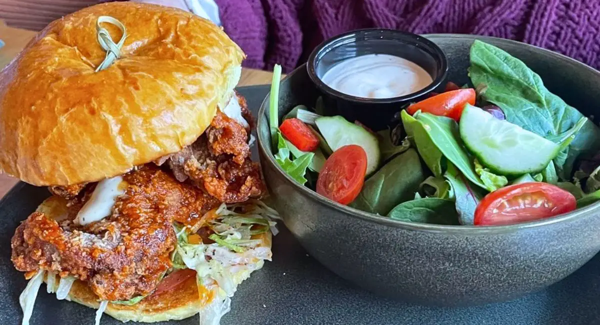 Hot Chicken Sandwich at The Shelby in Allentown, Pennsylvania