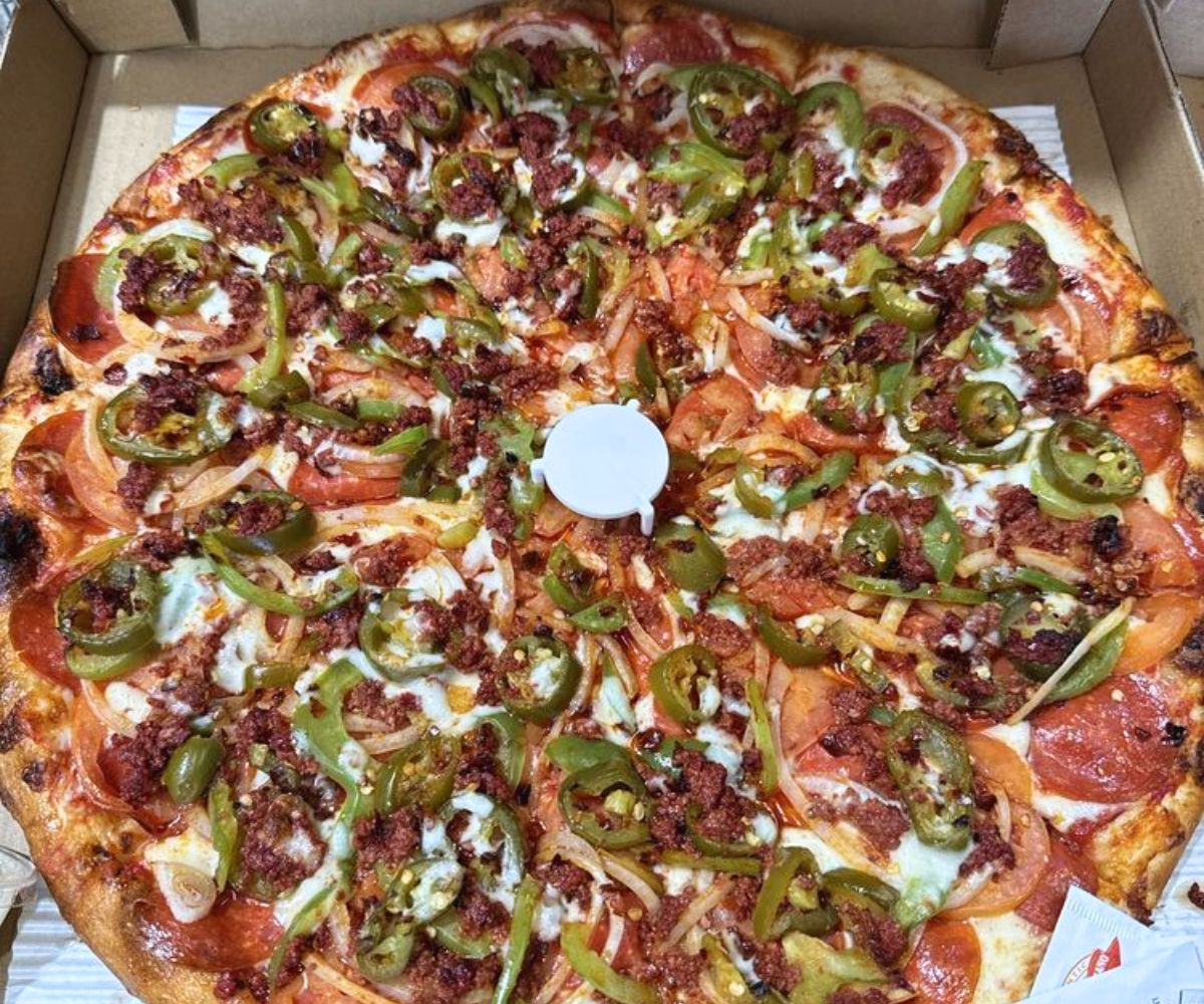 Mexican Pizza at Franco's Pizza in Lodi, CA