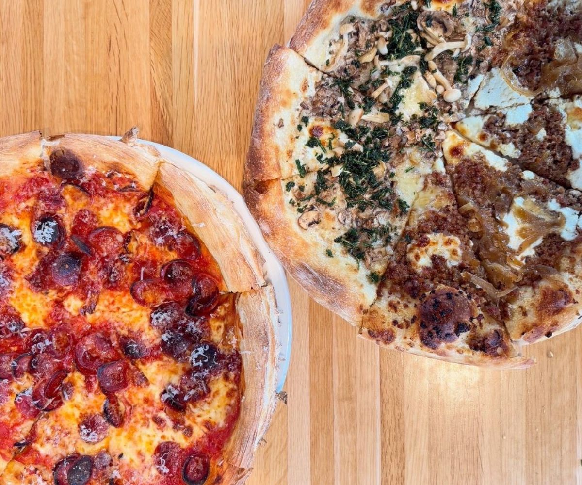 pizzas at The Wylder in Boise, Idaho