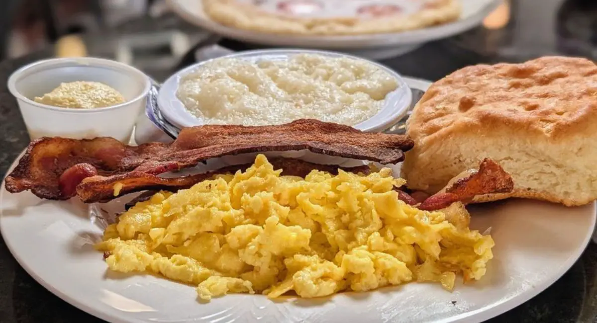 Big Breakfast at The Glass Hat Cafe in Shreveport, Louisiana