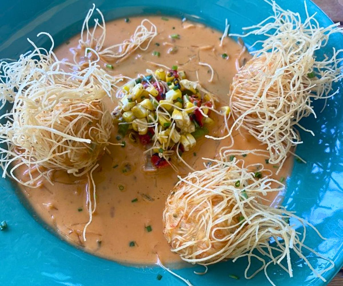 Blue Crab & Shrimp Fritters at Coastal Flats in Gaithersburg, Maryland