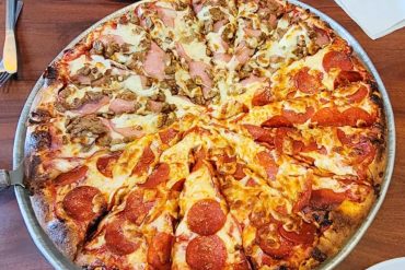 Pizza at Franco's Pizza in Lodi, California