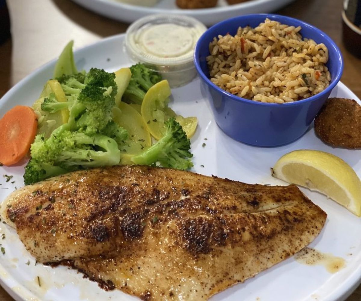 snapper platter at The Fish Joint in Coral Springs, Florida