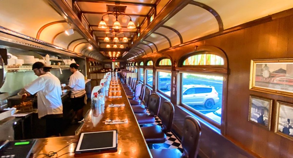Dining Area at Frank's Diner in Spokane, WA
