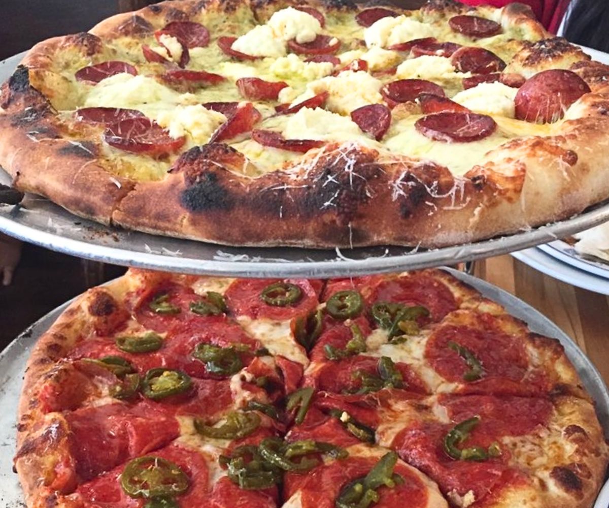 pizzas at Central Pizza & Bar in Lafayette, LA