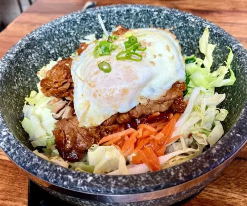Bibimbap at Cafe uu in Everett, Washington