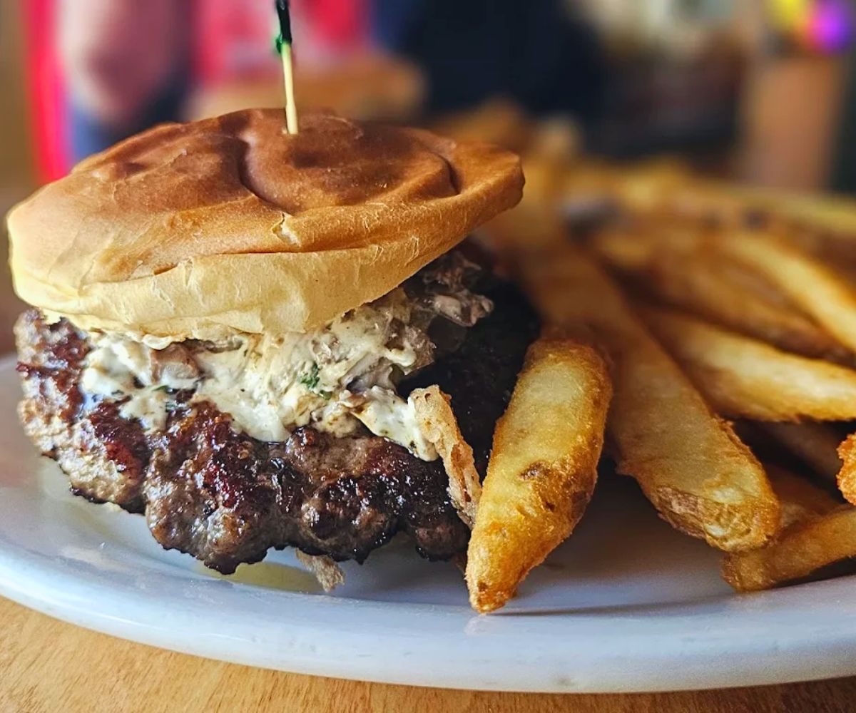 burger at Tremont Tavern in Chattanooga, TN