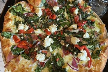 San Mateo Pizza at Rustique Pizzeria + Lounge in Green Bay, WI