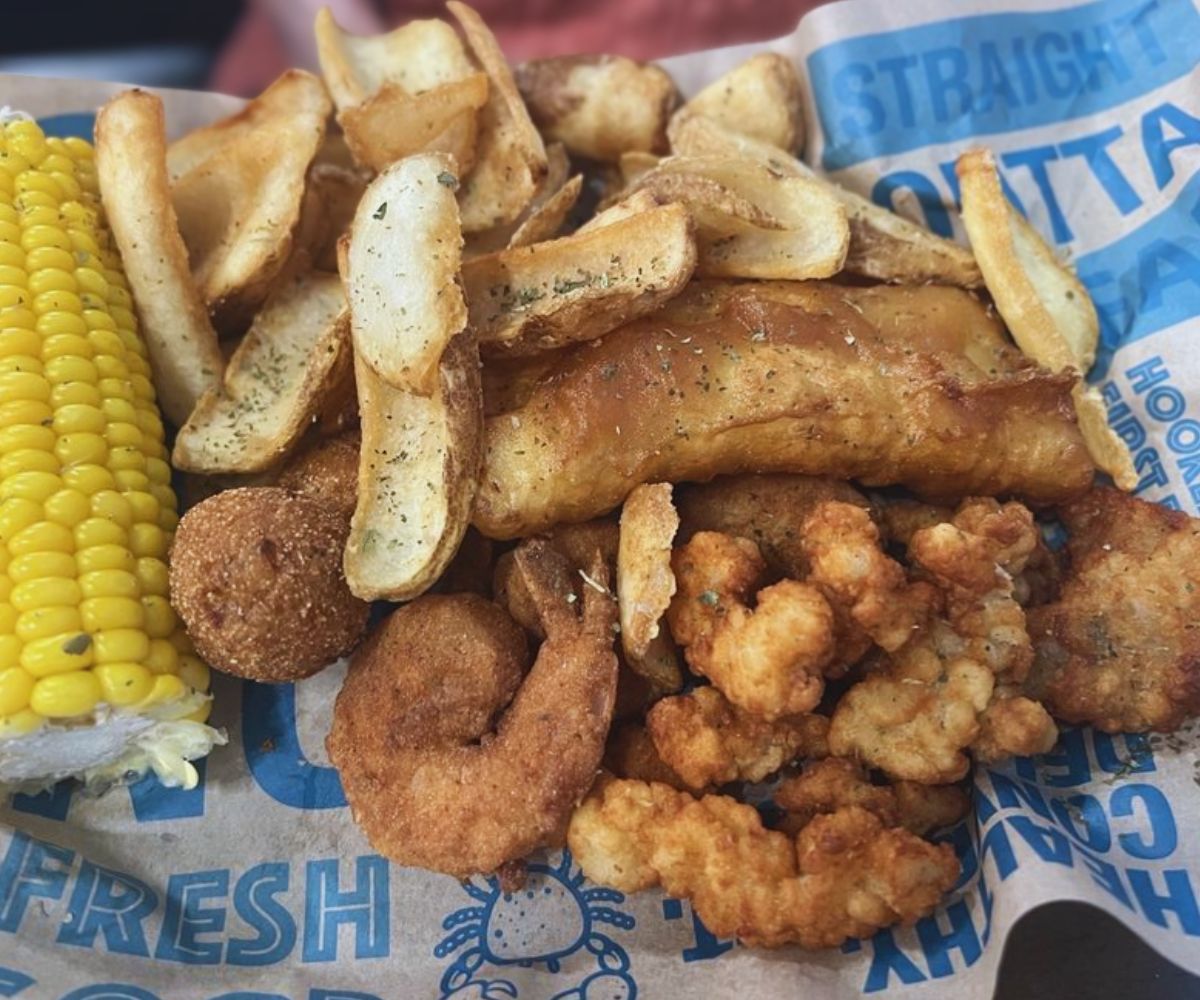 Seafood Trio at The Fish Joint in Coral Springs, FL