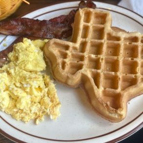 Texas Waffle at Our Place in Mansfield, Texas