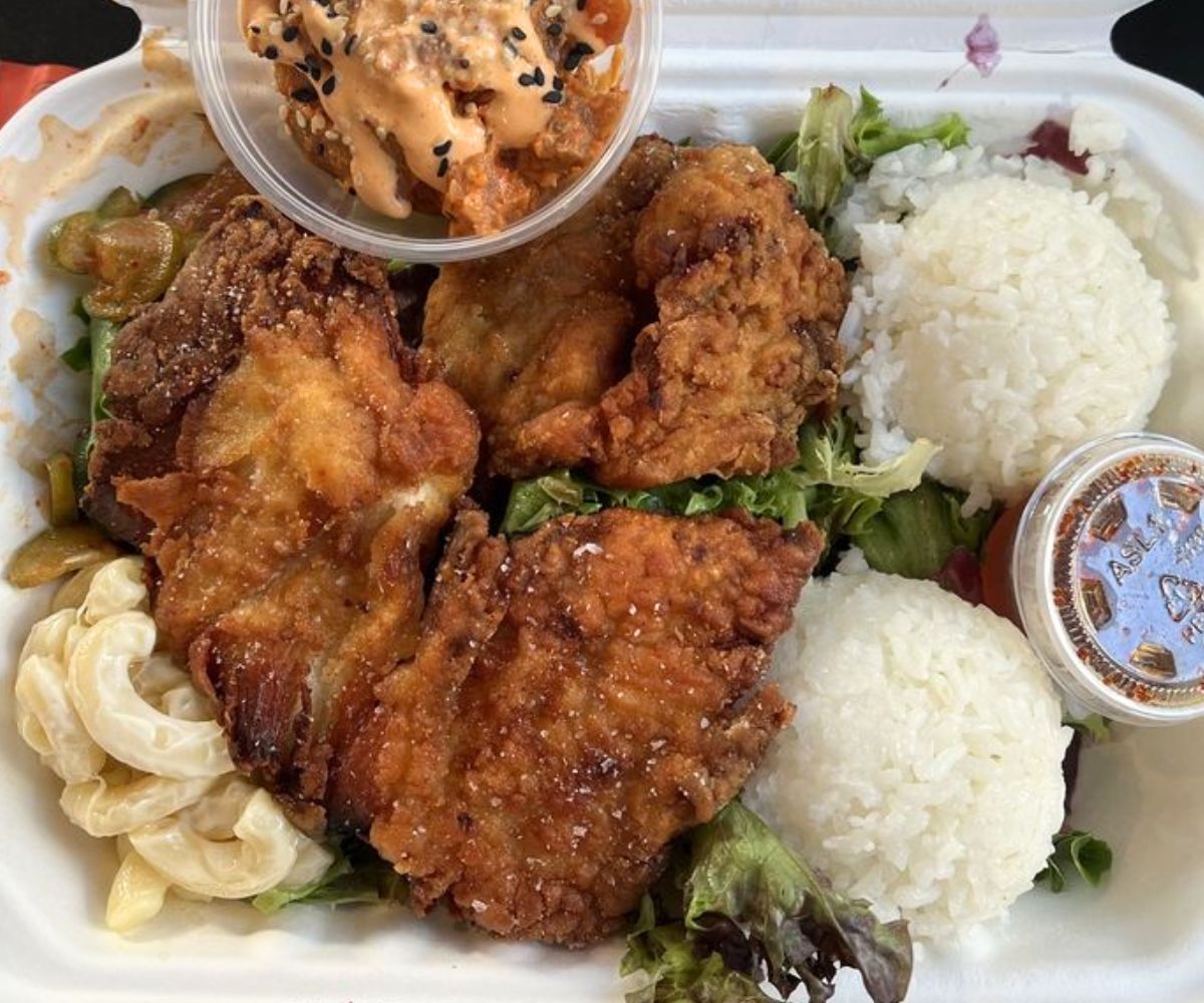 Mochiko Fried Chicken at Manoa Poke Shop in Somerville, MA
