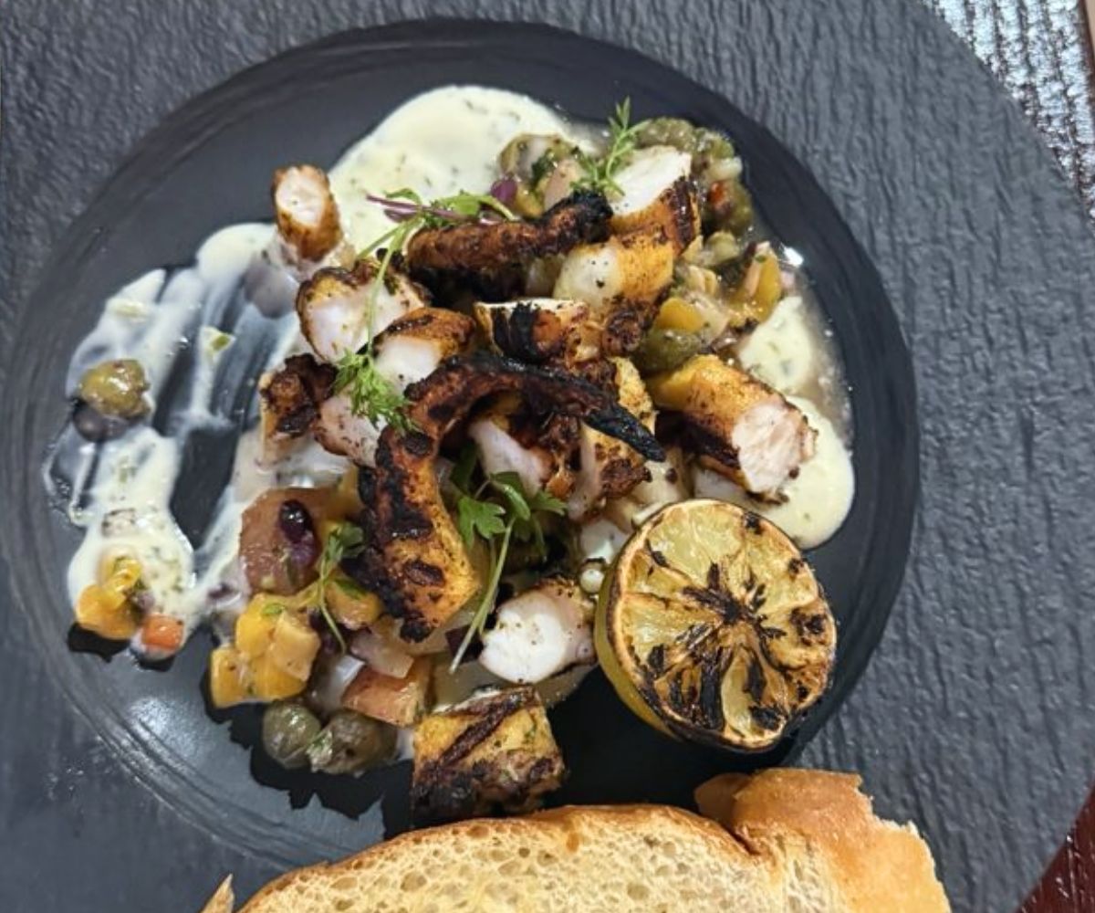 Charbroiled Spanish Octopus at Boca Fish House in Boca Raton, FL