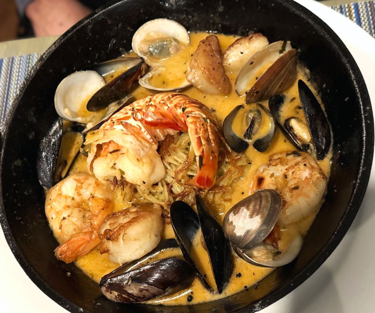 Shellfish Pan Roast at Boca Fish House in Boca Raton, Florida