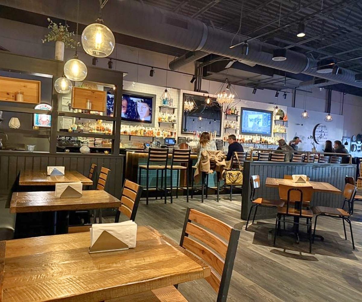 Dining area at Baker Street Burgers in Rockford, Illinois