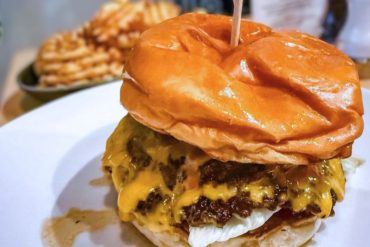 Classic burger at redbird scratch kitchen + bar in tucson, az