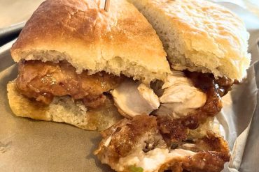 General Tso's Chicken Sandwich at Fritz's in New Brunswick, NJ