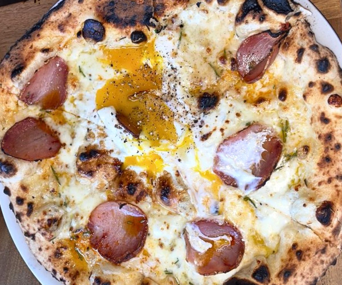 Tenderloin Pizza at Fireflour Pizza in Bismarck, North Dakota
