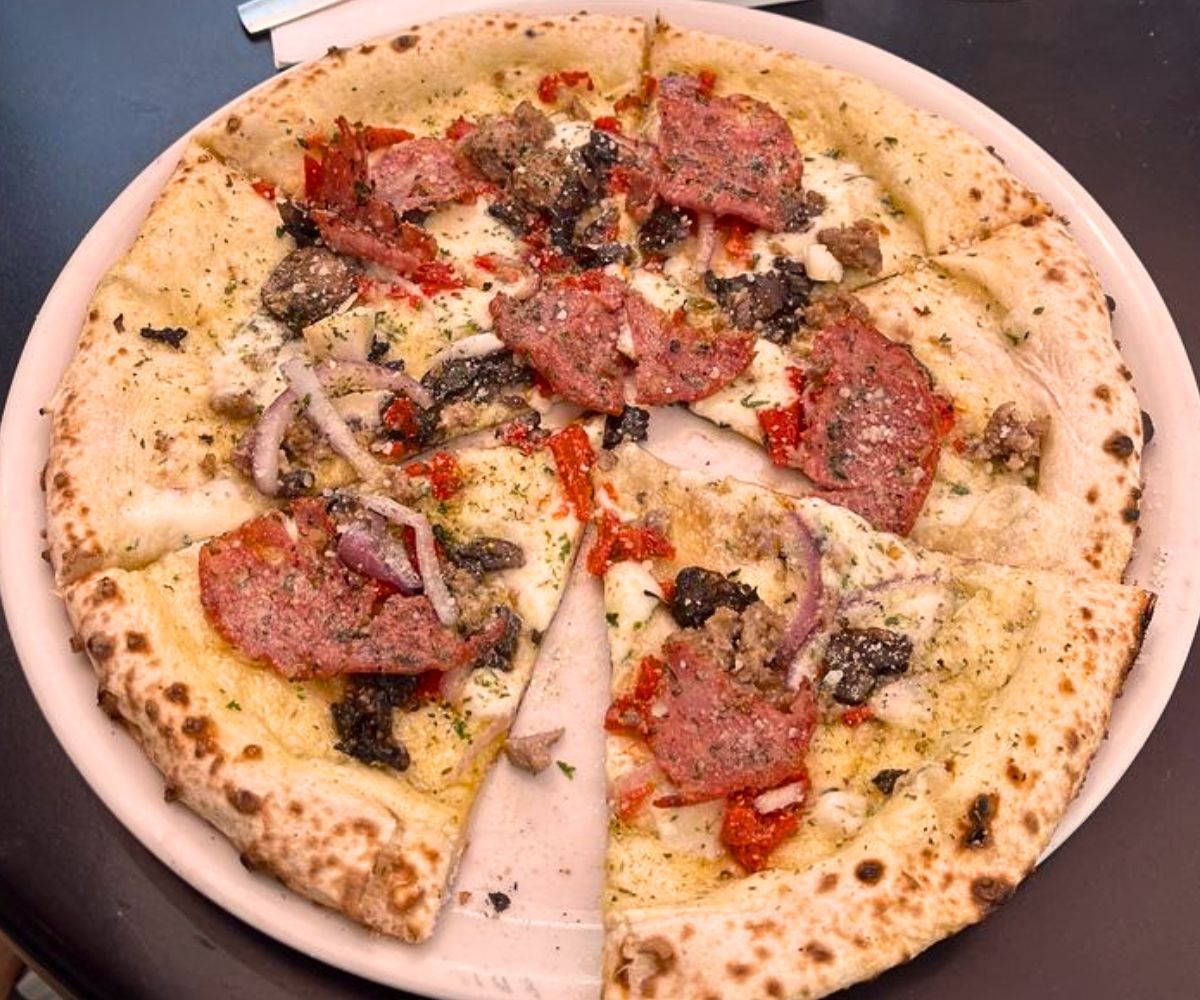 Americano Pizza at Fireflour Pizza in Bismarck, North Dakota