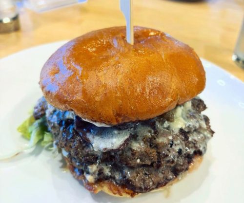 blu mushroom burger at redbird scratch kitchen + bar in tucson, az