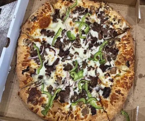 Steak Bomb Pizza at Pizzava in Sparks, NV