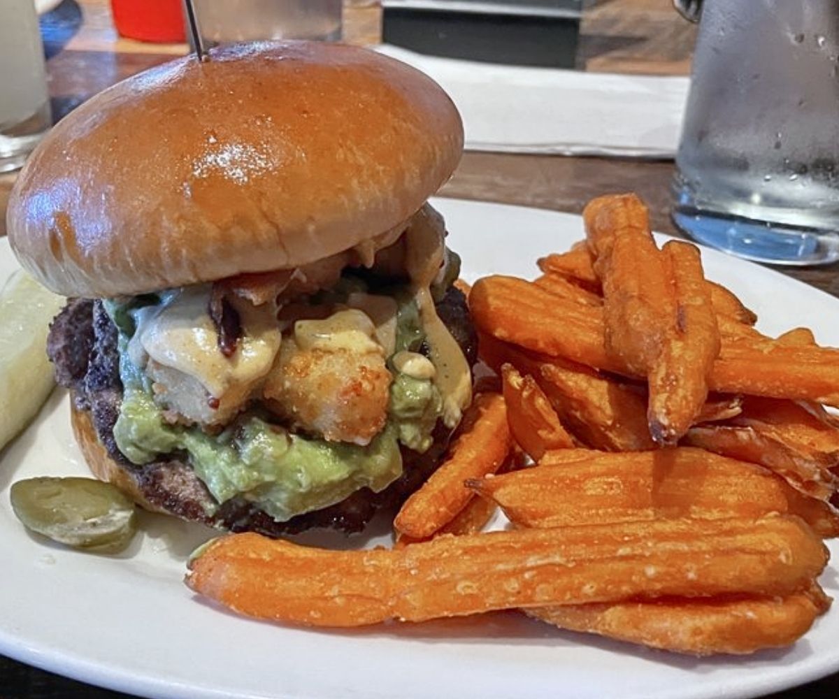 Firestarter Burger at Baker Street Burgers in Rockford, Illinois