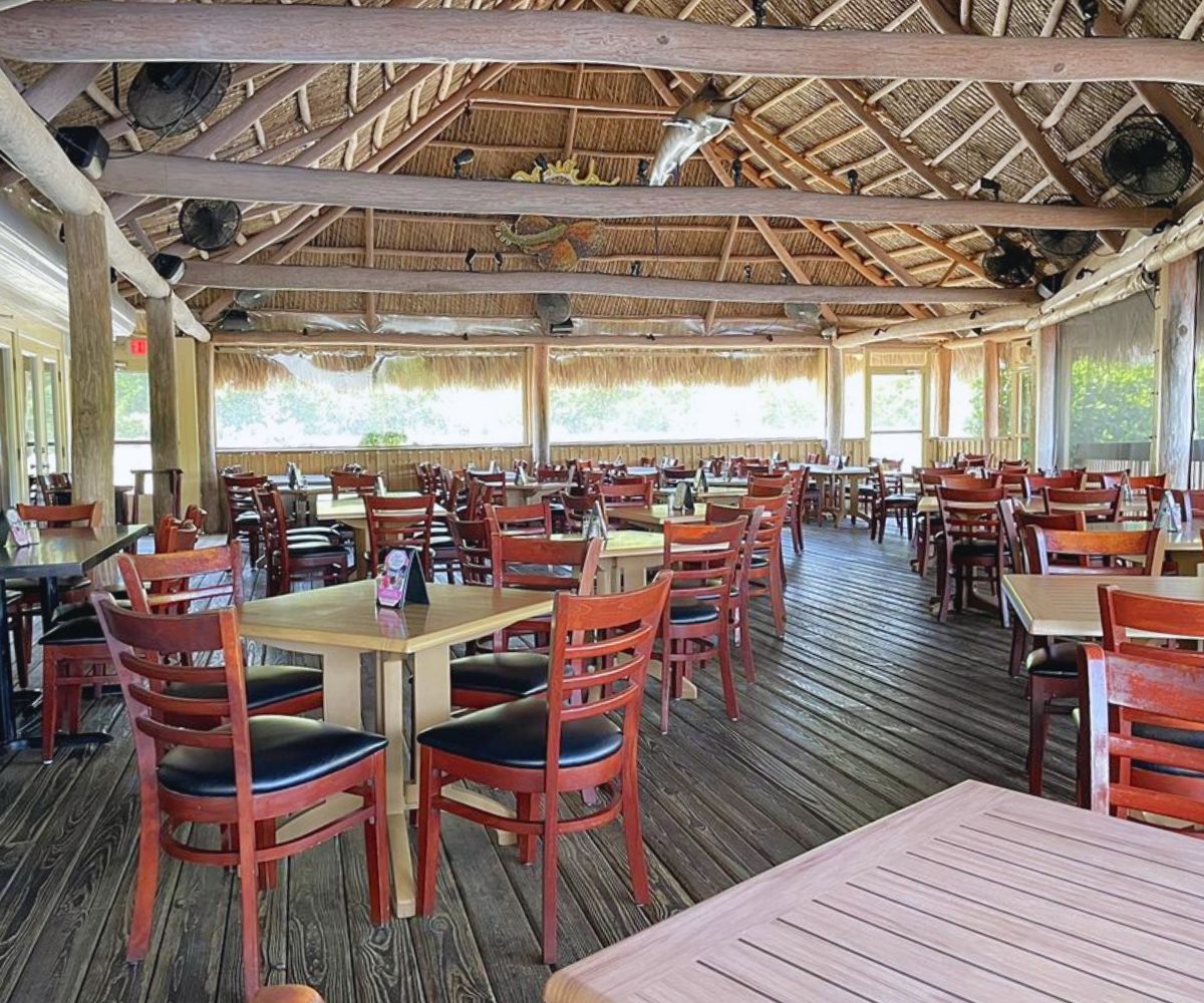 inside of Coconut Jack's at Bonita Springs, Florida