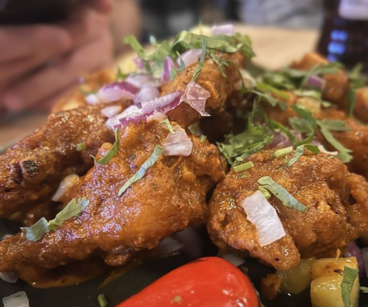 al pastor chicken wings at redbird scratch kitchen+bar in tucson, az