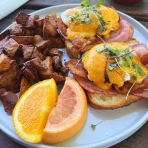 Pork Benedict at Skillets in Salt Lake City, UT