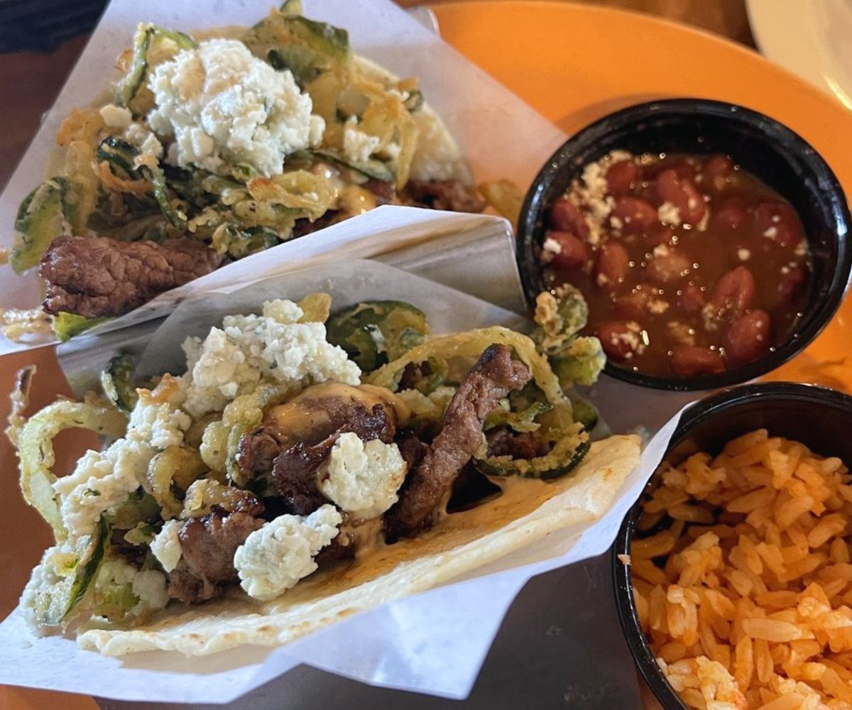 Beef tenderloin tacos at Cocina Madrigal in Phoenix, AZ