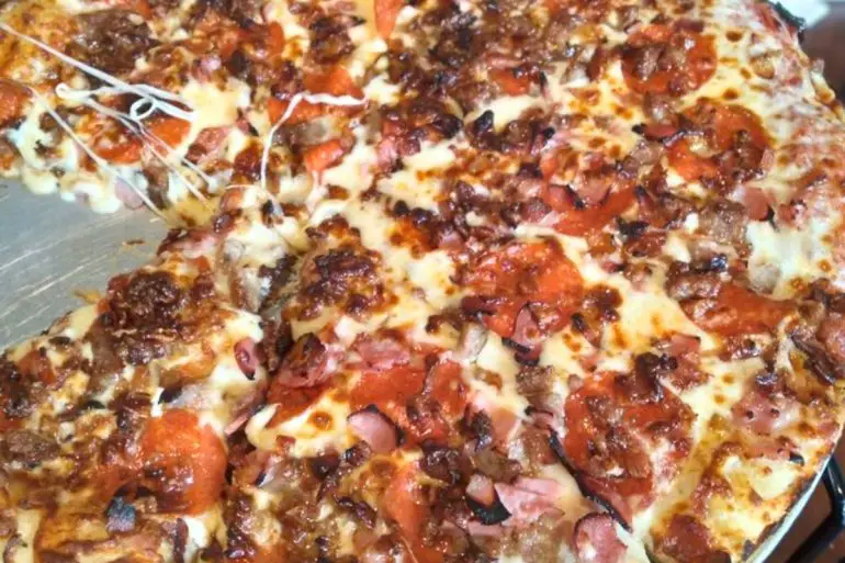 Carnivore Pizza at Foundry Kitchen in Elyria, Ohio