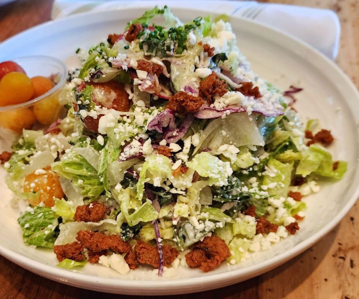 seasonal salad at heirloom in fresno, california