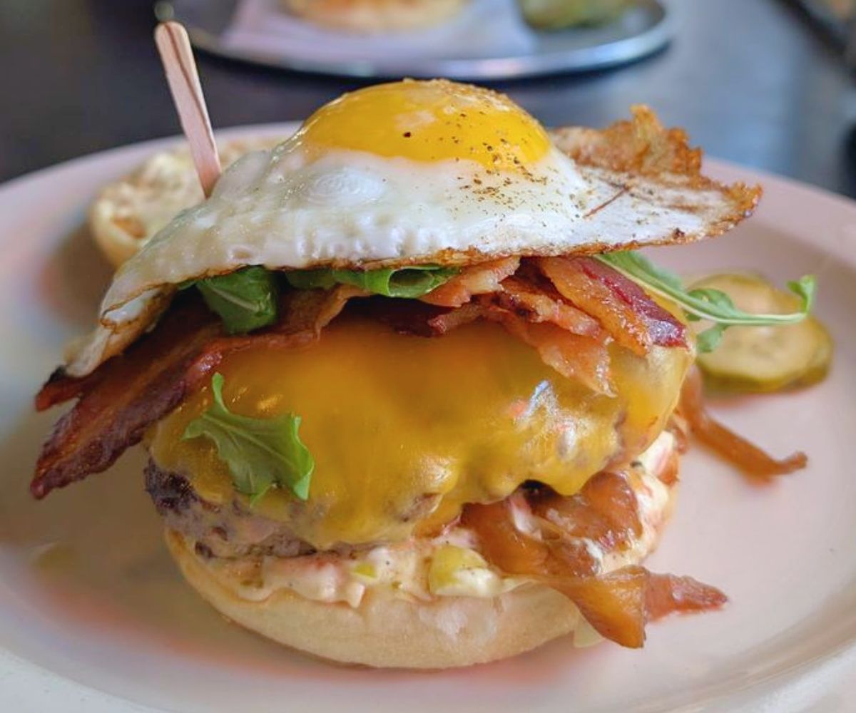 24-hour burger at Moo Creamery in Bakersfield, CA